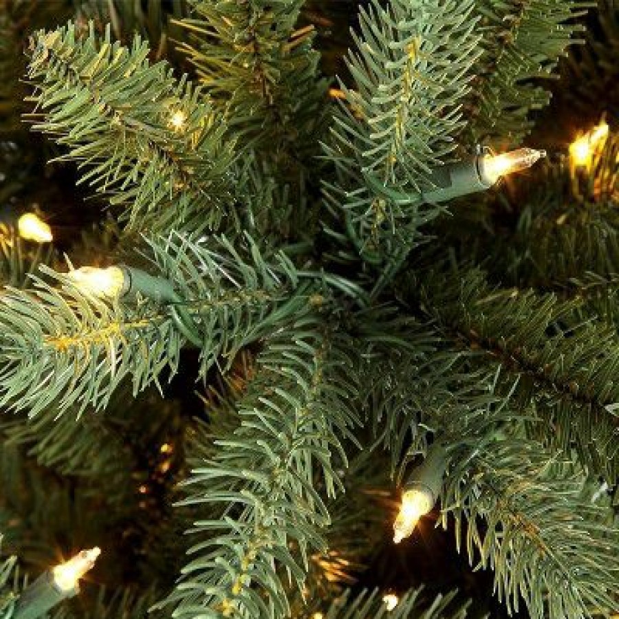 Fir Wood * | 9Ft Pre-Lit Artificial Christmas Tree Full Geneva Fir Puleo