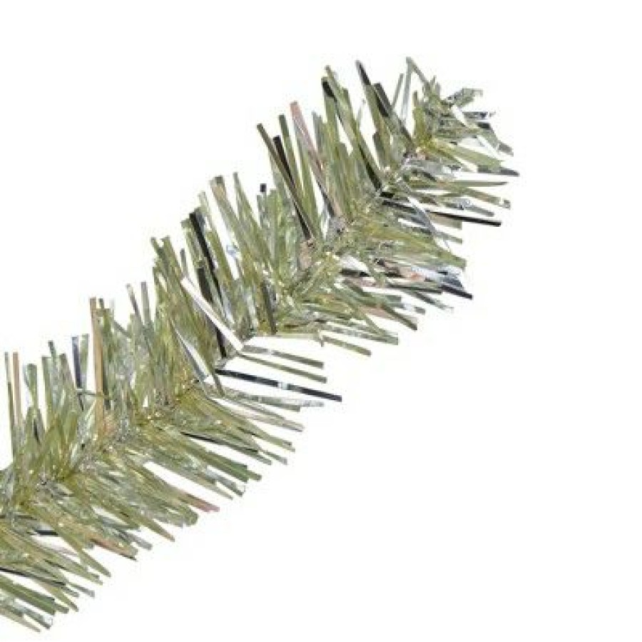 Pine * | Northlight 7 Metallic Sheer Champagne Artificial Tinsel Christmas Tree Unlit