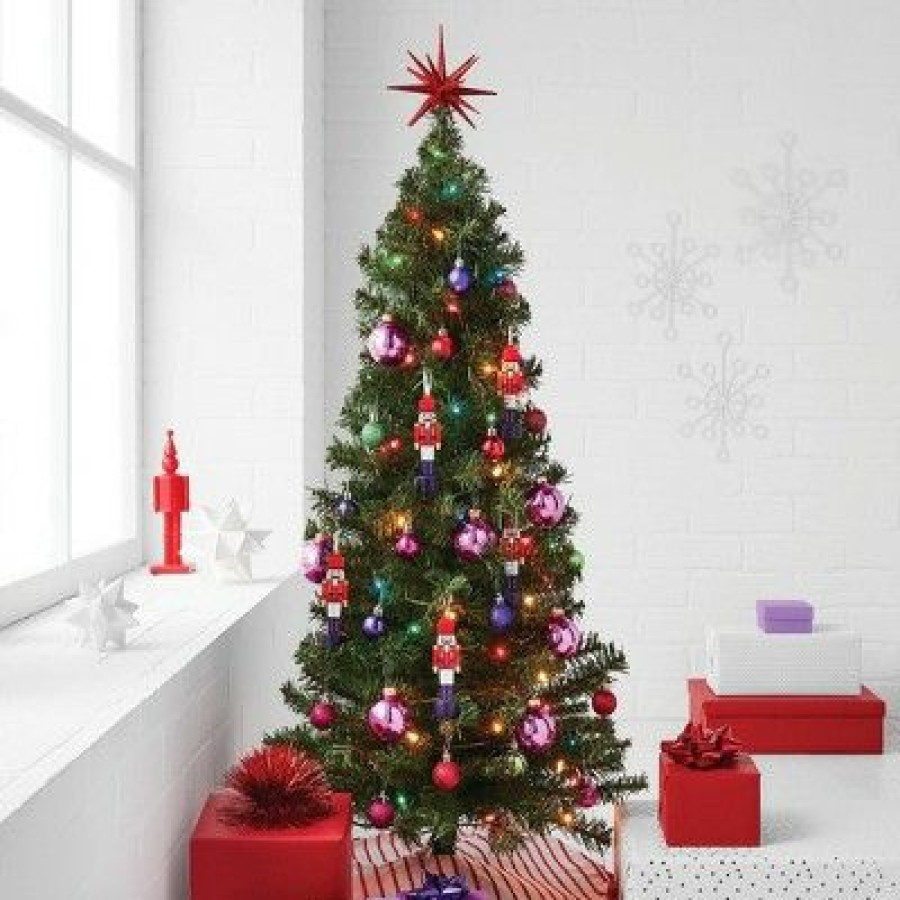 Alberta Spruce * | 3Ft Pre-Lit Alberta Spruce Artificial Christmas Tree Multicolor Lights Wondershop