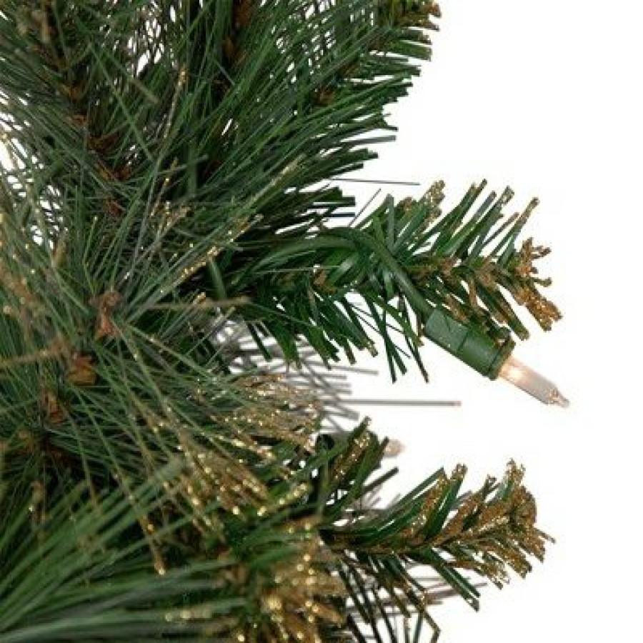 Pine * | Northlight 4.5 Pre-Lit Yorkshire Pine Pencil Artificial Christmas Tree, Clear Lights