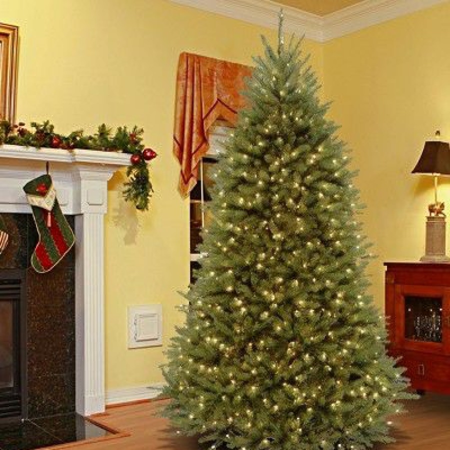 Fir Wood * | National Tree Company 6.5Ft National Christmas Tree Company Pre-Lit Dunhill Fir Christmas Tree With 650 Clear Lights & Powerconnect