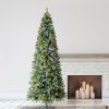 Unidentified Plant Variety * | Home Heritage Quick Set 12 Foot Artificial Holiday Tree Prelit With 800 White & Color Led Lights, 2903 Pvc Foliage Tips, And Metal Stand