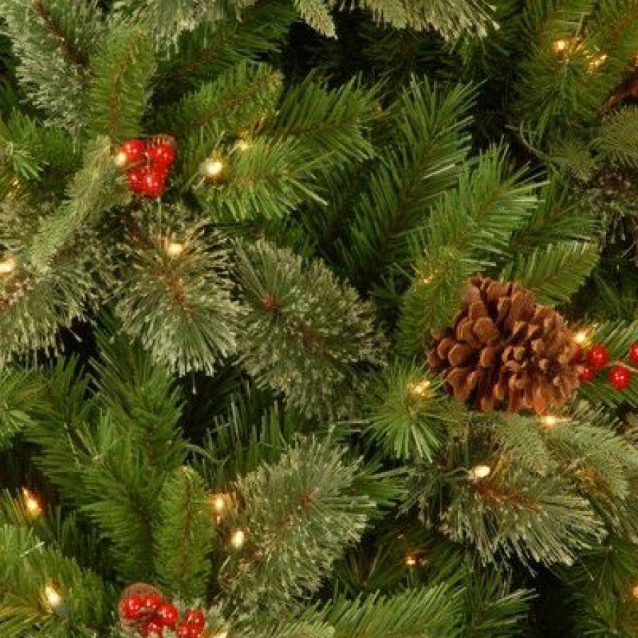 Unidentified Plant Variety * | National Tree Company 7.5Ft National Christmas Tree Company Colonial Artificial Christmas Tree 300Ct Clear