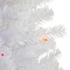 Pine * | Northlight 2 Lighted Woodbury White Pine Slim Artificial Christmas Tree, Multi Lights