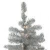 Pine * | Northlight 4.5 Prelit Artificial Christmas Tree Silver Metallic Tinsel Clear Lights