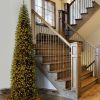 Fir Wood * | National Tree Company Artificial Pre-Lit Slim Christmas Tree, Green, Kingswood Fir, Multicolor Lights, Includes Stand, 12 Feet