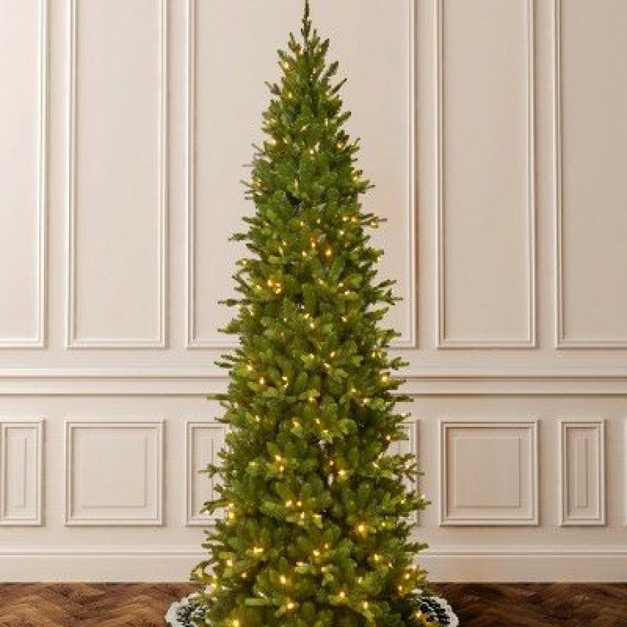 Spruce * | National Tree Company 7.5 Ft. Powerconnect(Tm) Ashland Spruce Slim Tree With Dual Color Led Lights