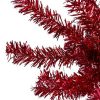 Pine * | Northlight 4.5 Metallic Red Tinsel Artificial Christmas Tree Unlit