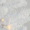 Unidentified Plant Variety * | National Tree Company 6Ft National Christmas Tree Company Pre-Lit White Iridescent Tinsel Artificial Christmas Tree With Metal Stand & 150 Clear Lights