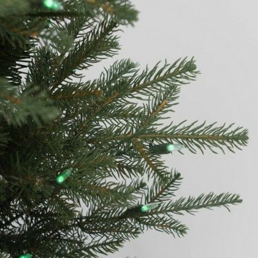 Fir Wood * | Aurio Pre-Lit Led Deluxe Kensington Fir Artificial Christmas Tree Multicolor Lights