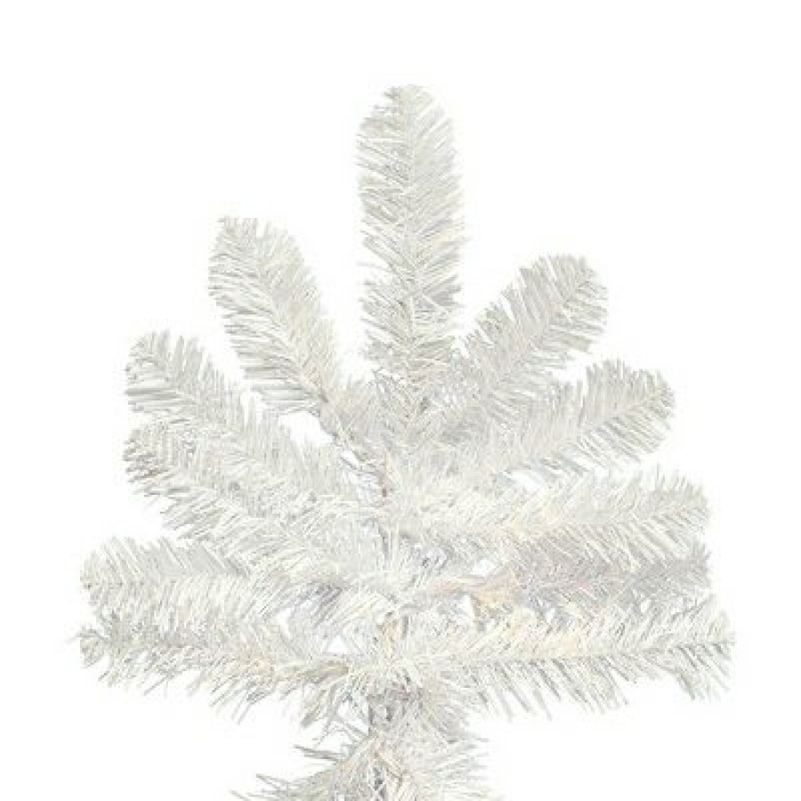 Unidentified Plant Variety * | Vickerman 5.5 X 38 White Upside Down Artificial Christmas Tree