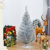 Pine * | Costway 3Ft Silver Tinsel Christmas Tree Unlit Artificial Plastic