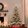 Pine * | 7.5Ft Puleo Pre-Lit Flocked Full Princess Pine Artificial Christmas Tree Clear Lights