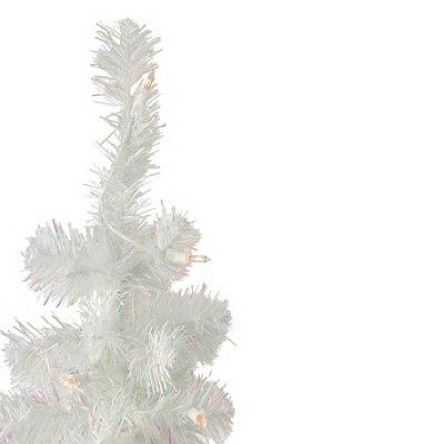 Pine * | Northlight 2 Pre-Lit Slim Tinsel Artificial Christmas Tree- Clear Lights