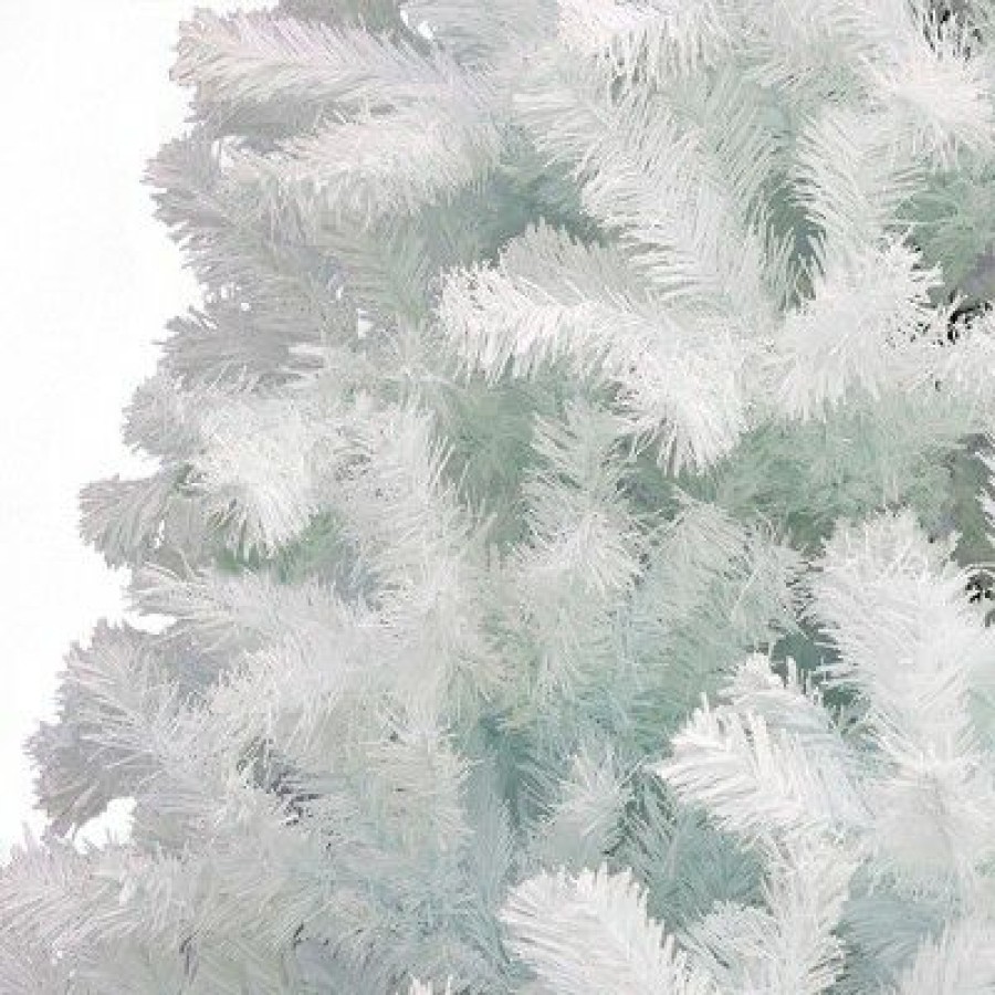 Pine * | National Tree Company 7 Foot Full Bodied Flocked Unlit Snowy Festive Artificial Christmas Tree With 1,133 Branch Tips, & Metal Stand, White