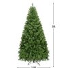 Pine * | Costway Pre-Lit Pvc Christmas Tree 6Ft Spruce Hinged 560 Led Lights