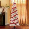 Pine * | Home Heritage 7 Foot Frosted Alpine Quick Set Flocked Christmas Tree With Lights