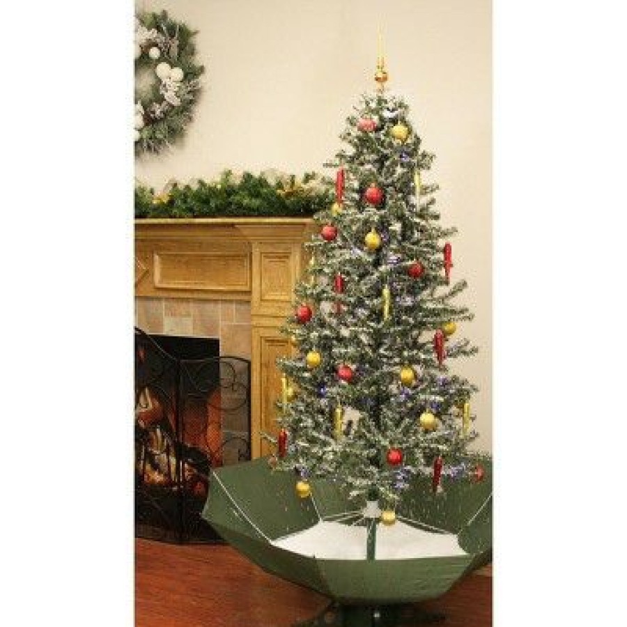 Pine * | Northlight 6Ft Lighted Musical Snowing Artificial Christmas Tree Blue Led Lights