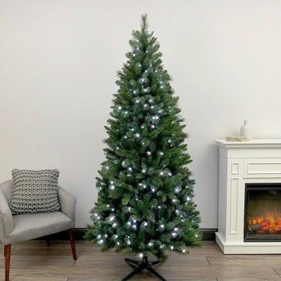 Douglas Fir * | Twinkly 7' Pre-Lit Led Douglas Fir Artificial Christmas Tree Autoconnect Color Changing Lights